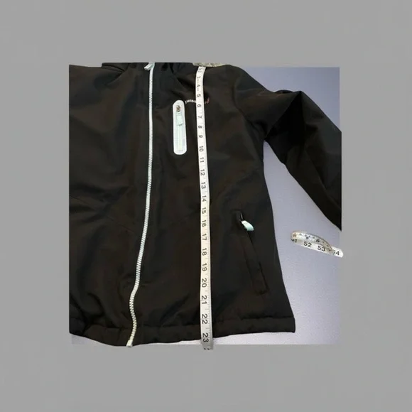 Swiss Tec XL Black Hooded Jacket Aqua Athleisure Outdoor Sporty Lightweight - Picture 10 of 11